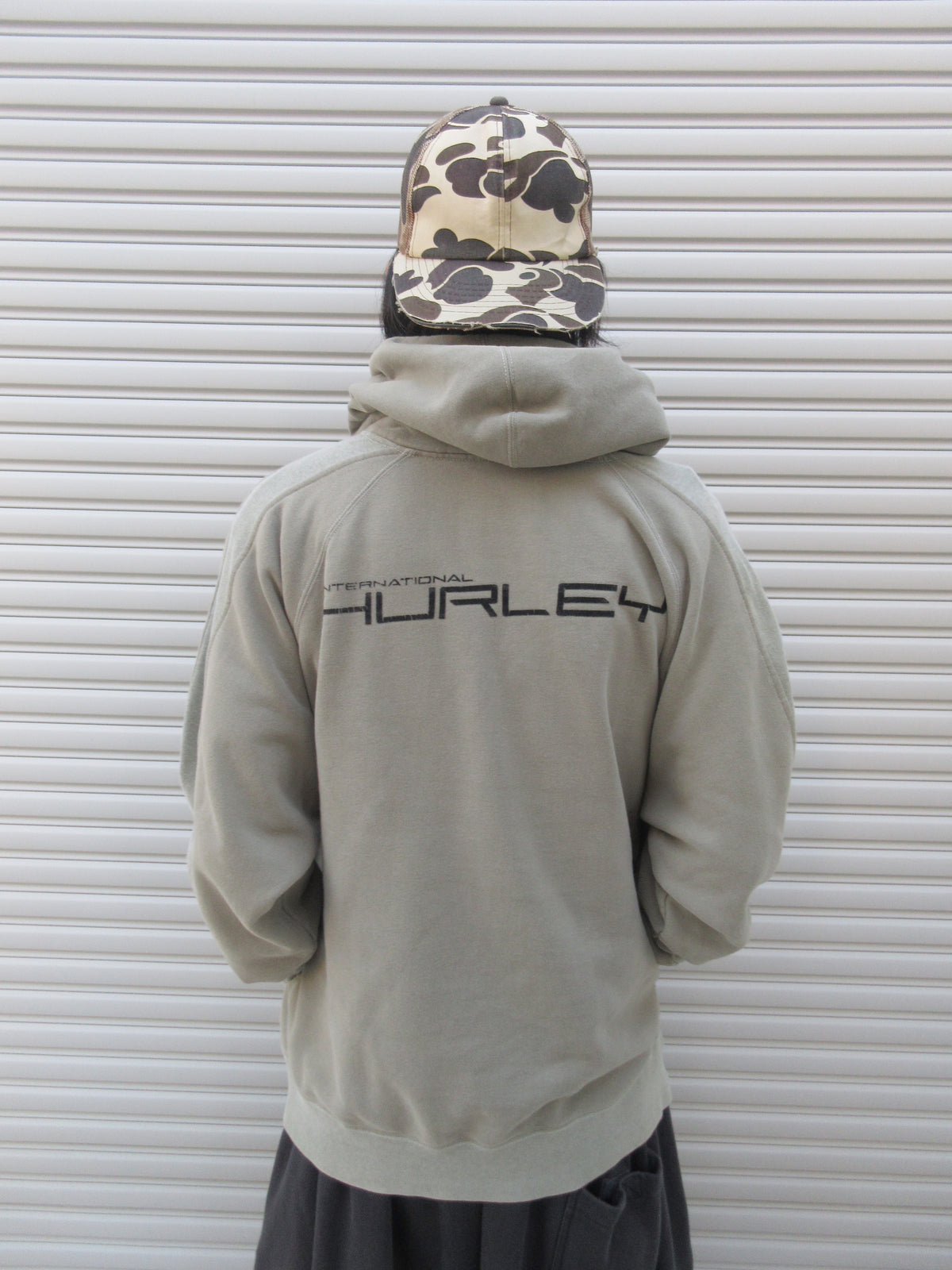 00s HURLEY Design Logo Hoodie