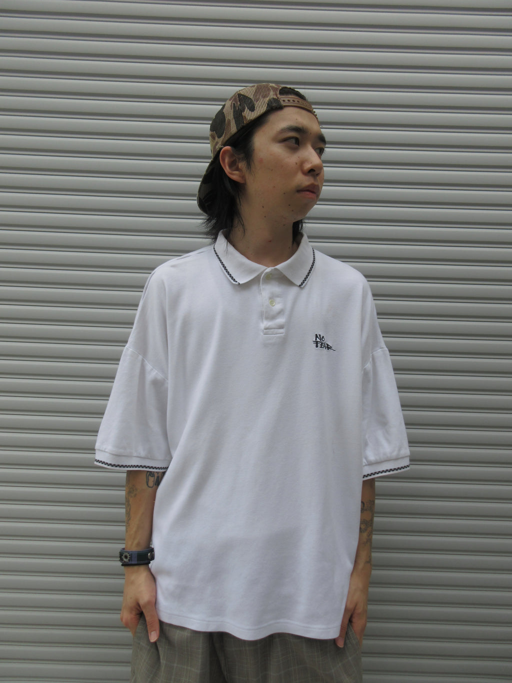 90s NO FEAR Design Polo Shirts
