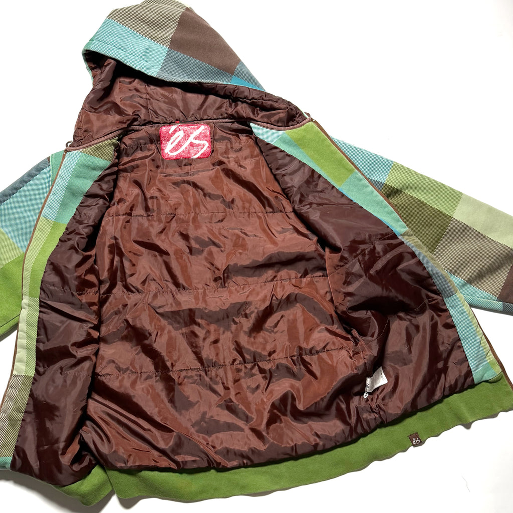 00s ES Design Check Zip-up Hoodie