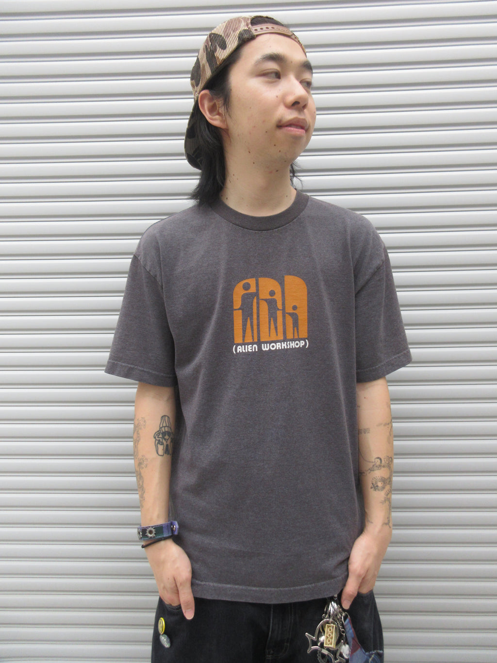 00s Alien Work Shop Logo Graphic Tee