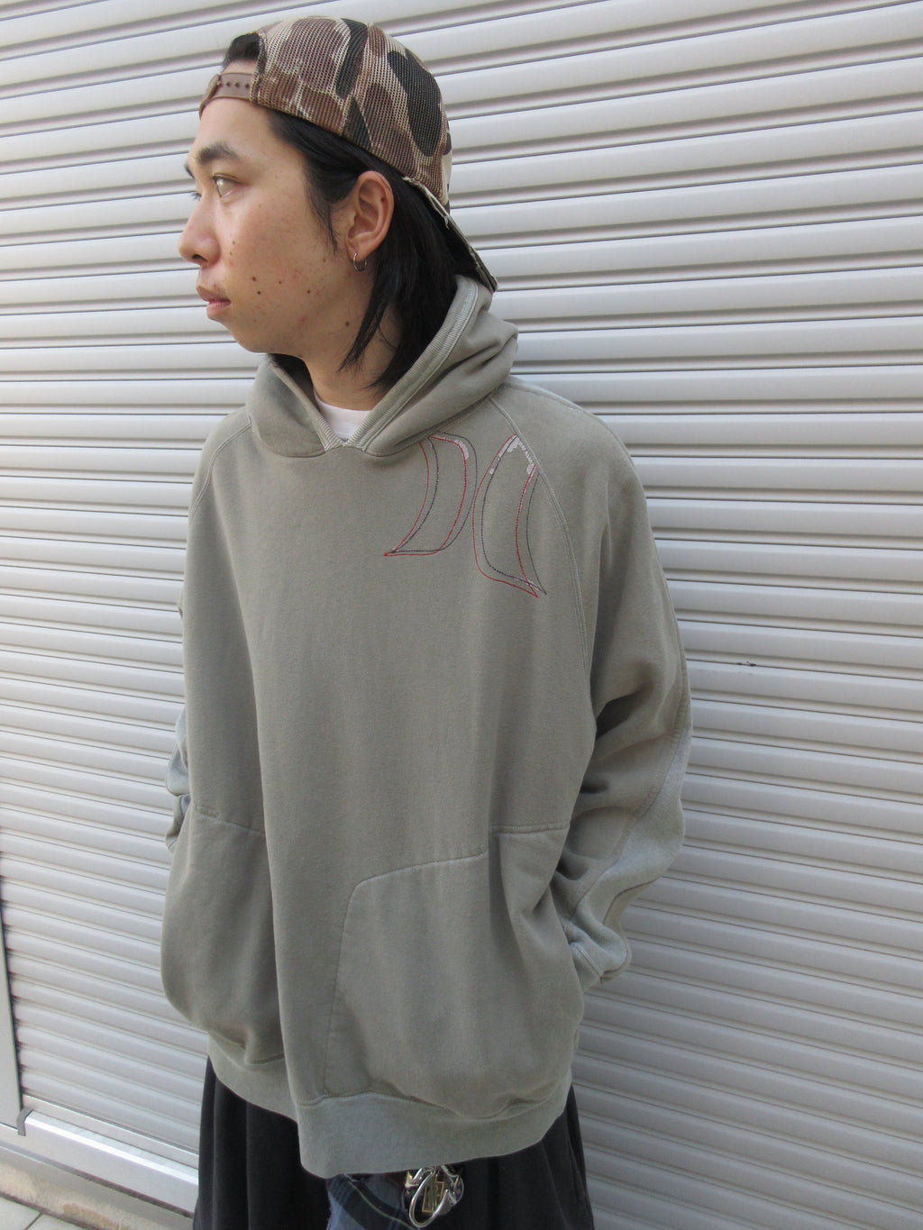 00s HURLEY Design Logo Hoodie