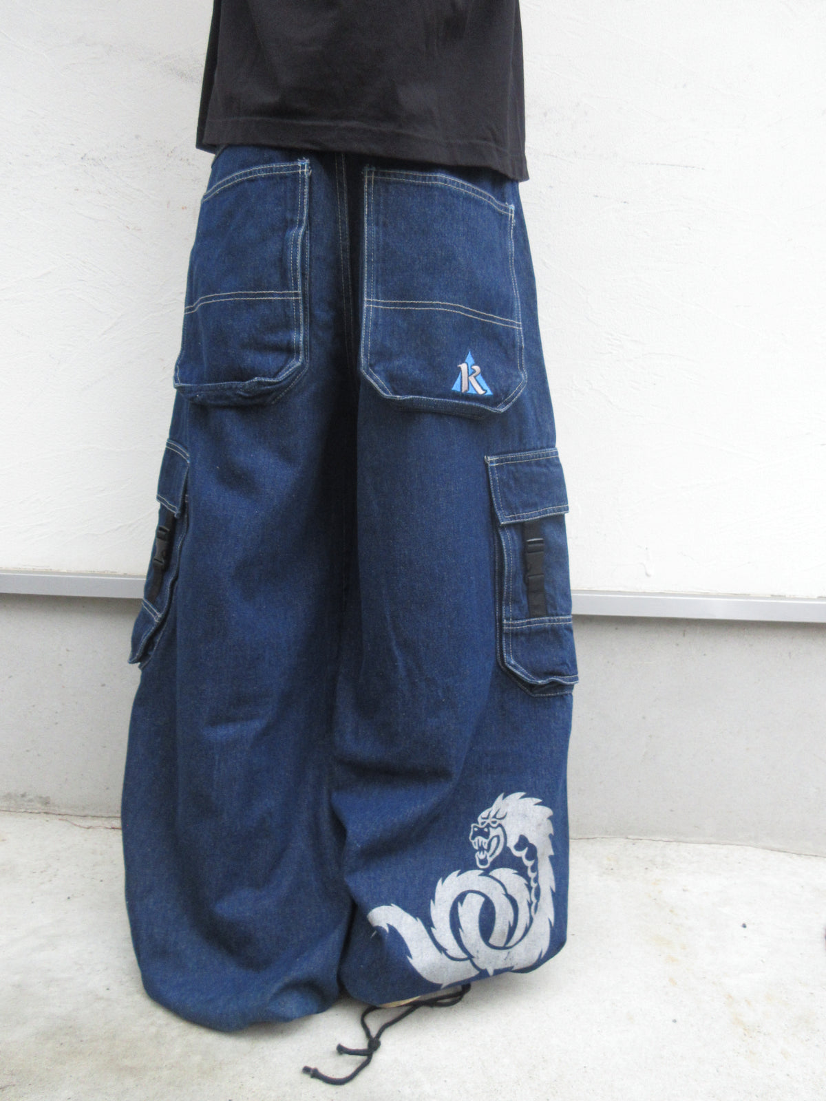 90~00s KIK WEAR Super Baggy Rave Pants