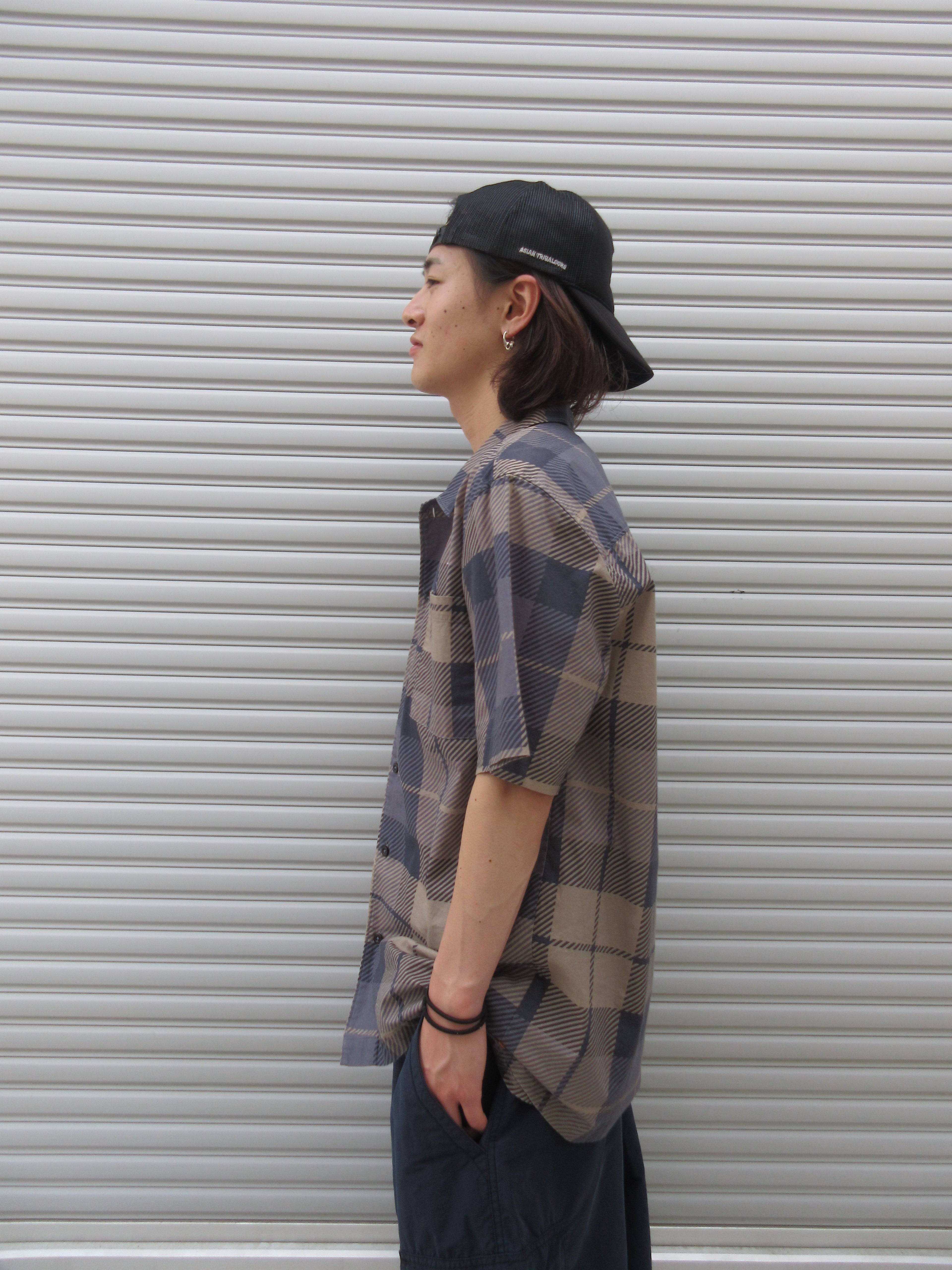 00s ENJOI Design Check S/S Shirts