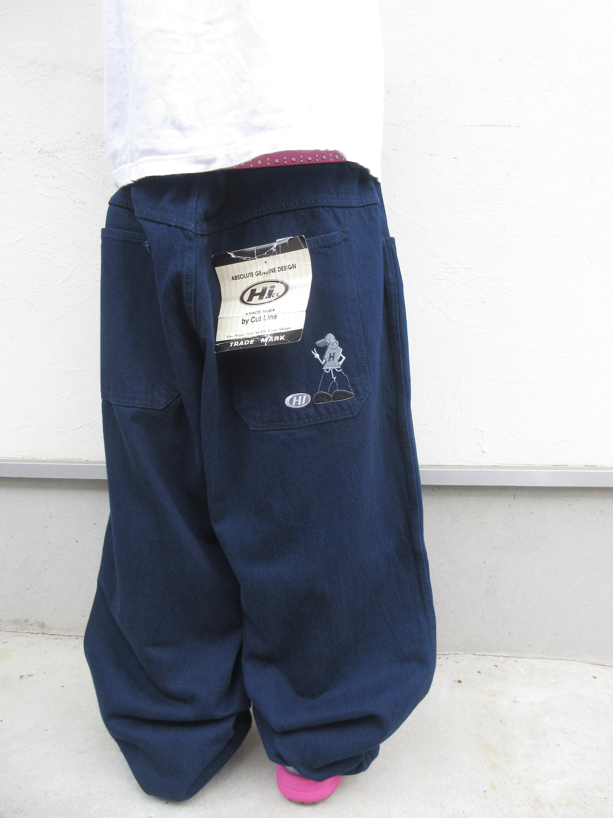90s HI CUT LINE Hyper Baggy Denim