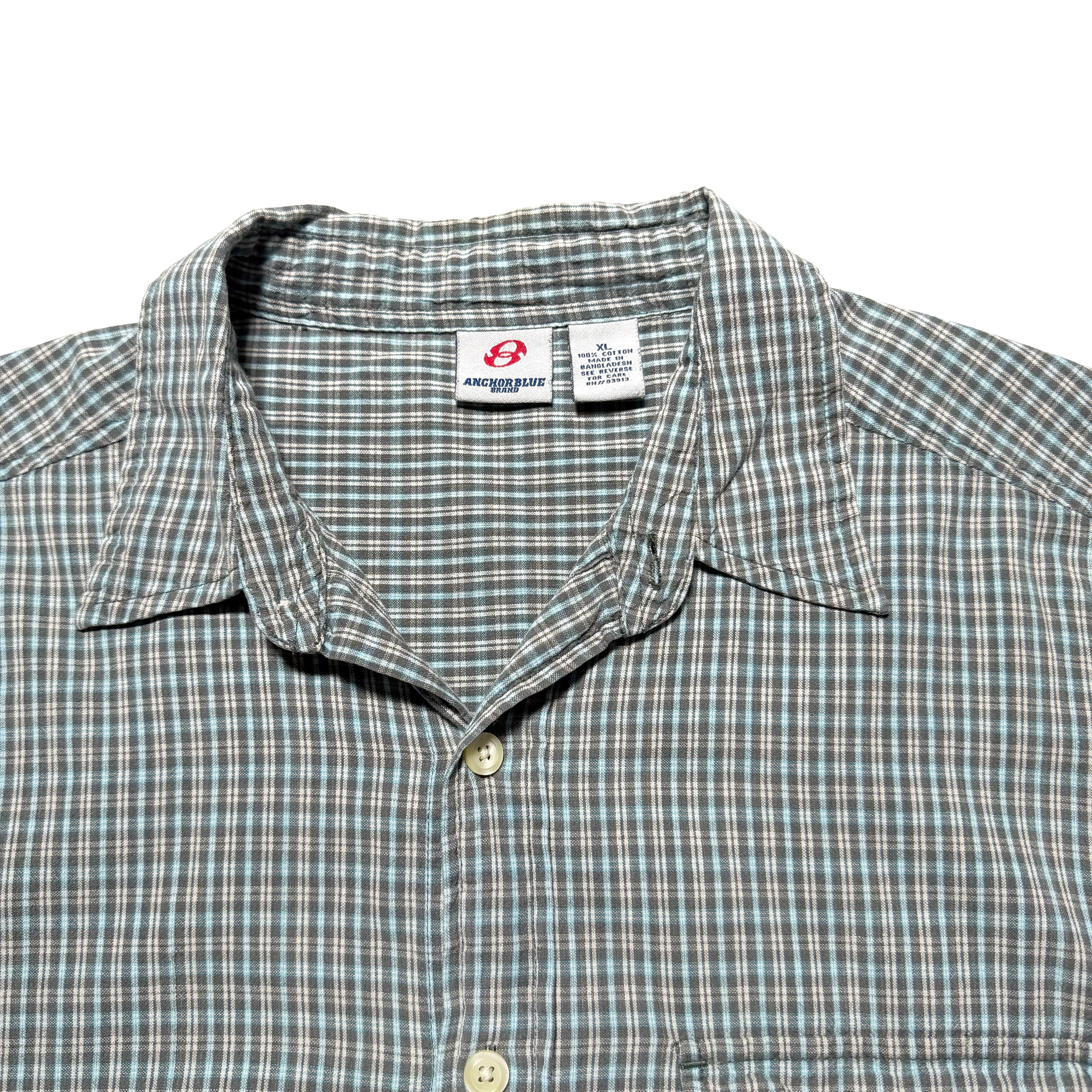 00s Anchor Blue Check S/S Shirts