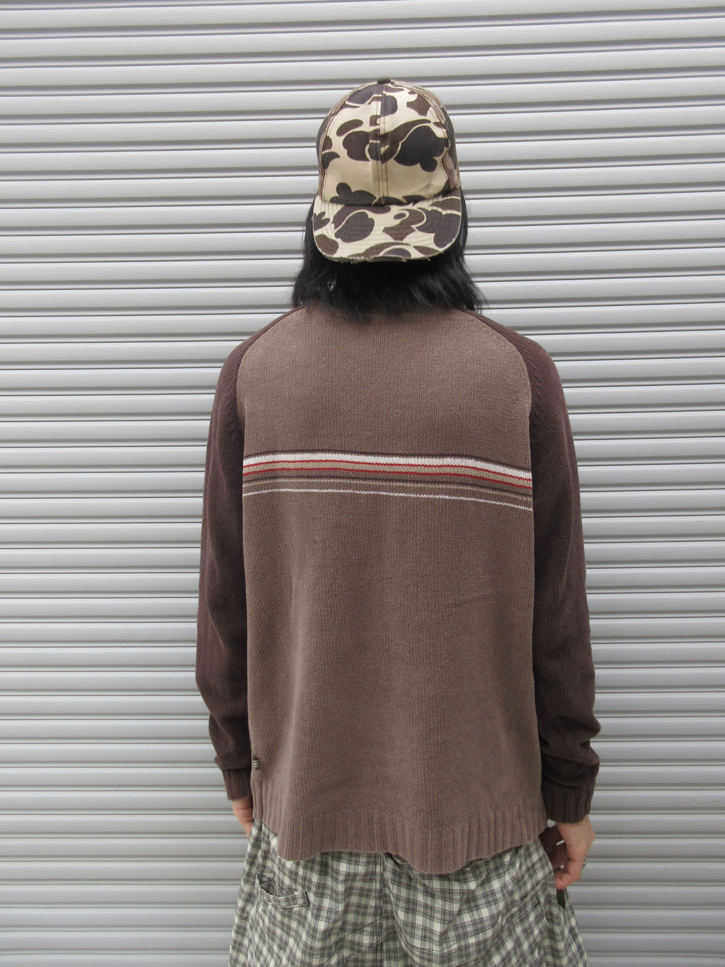 00s XG Border Lining Knit Sweater