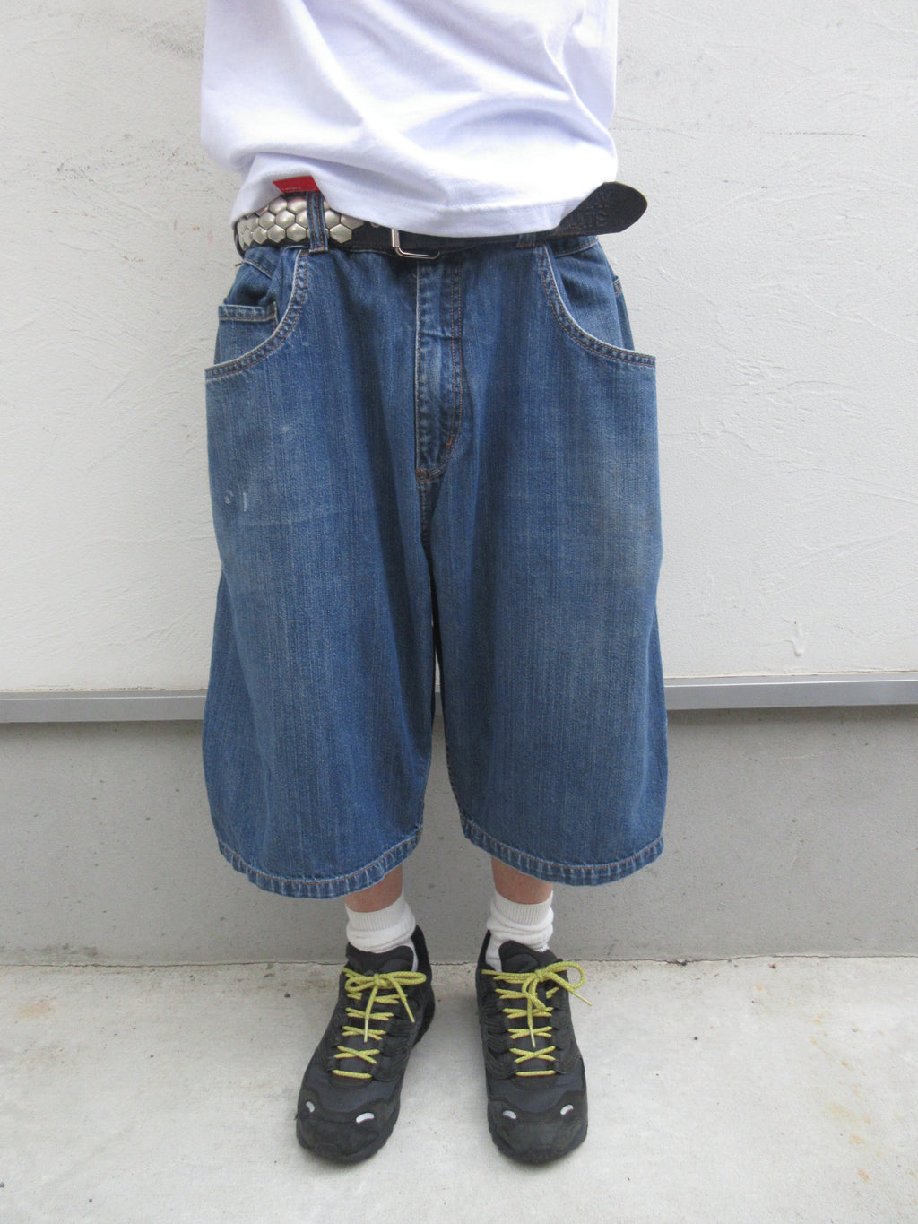 00s Anchor Blue BAGGY Denim Shorts