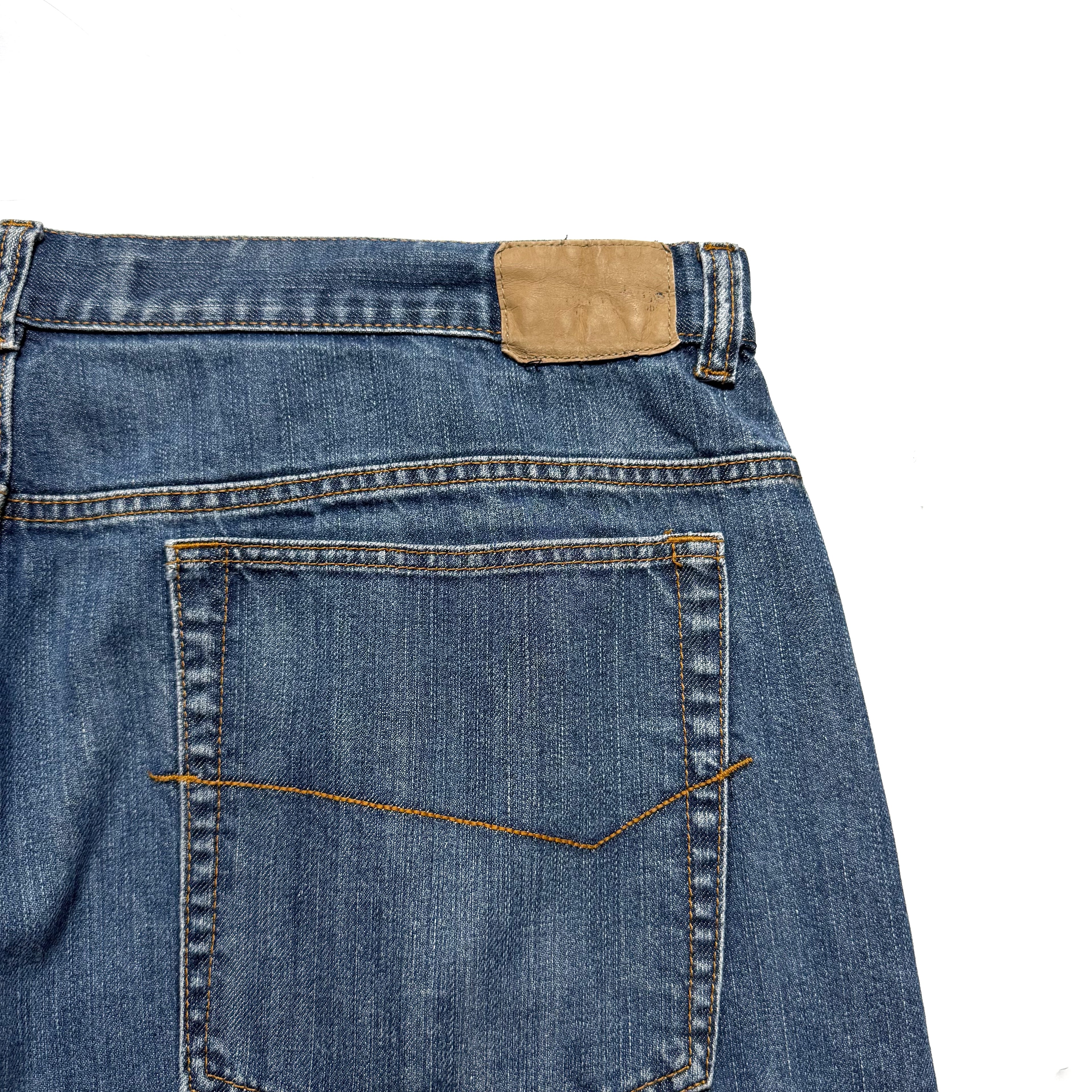 00s Anchor Blue BAGGY Denim Shorts
