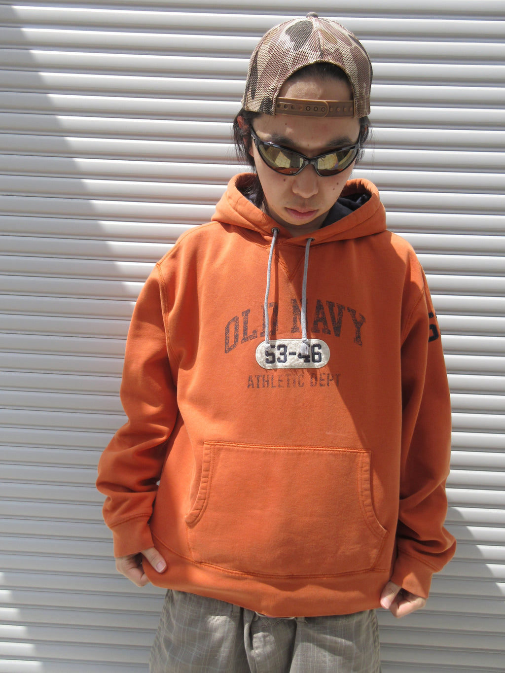 00s OLD NAVY Logo Graphic Hoodie