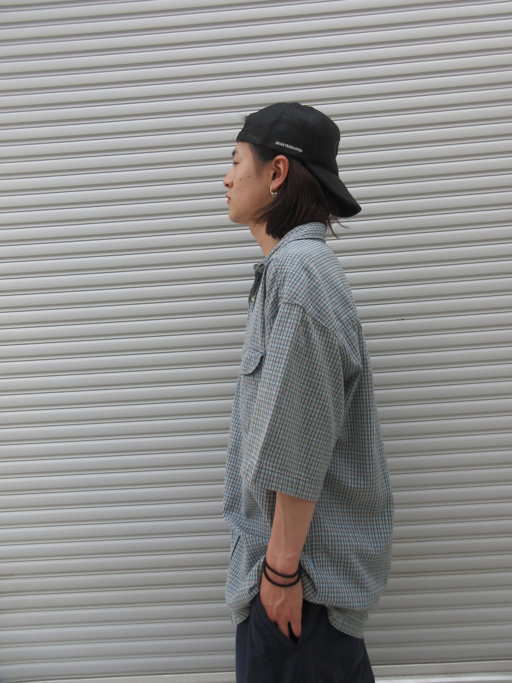 00s Anchor Blue Check S/S Shirts