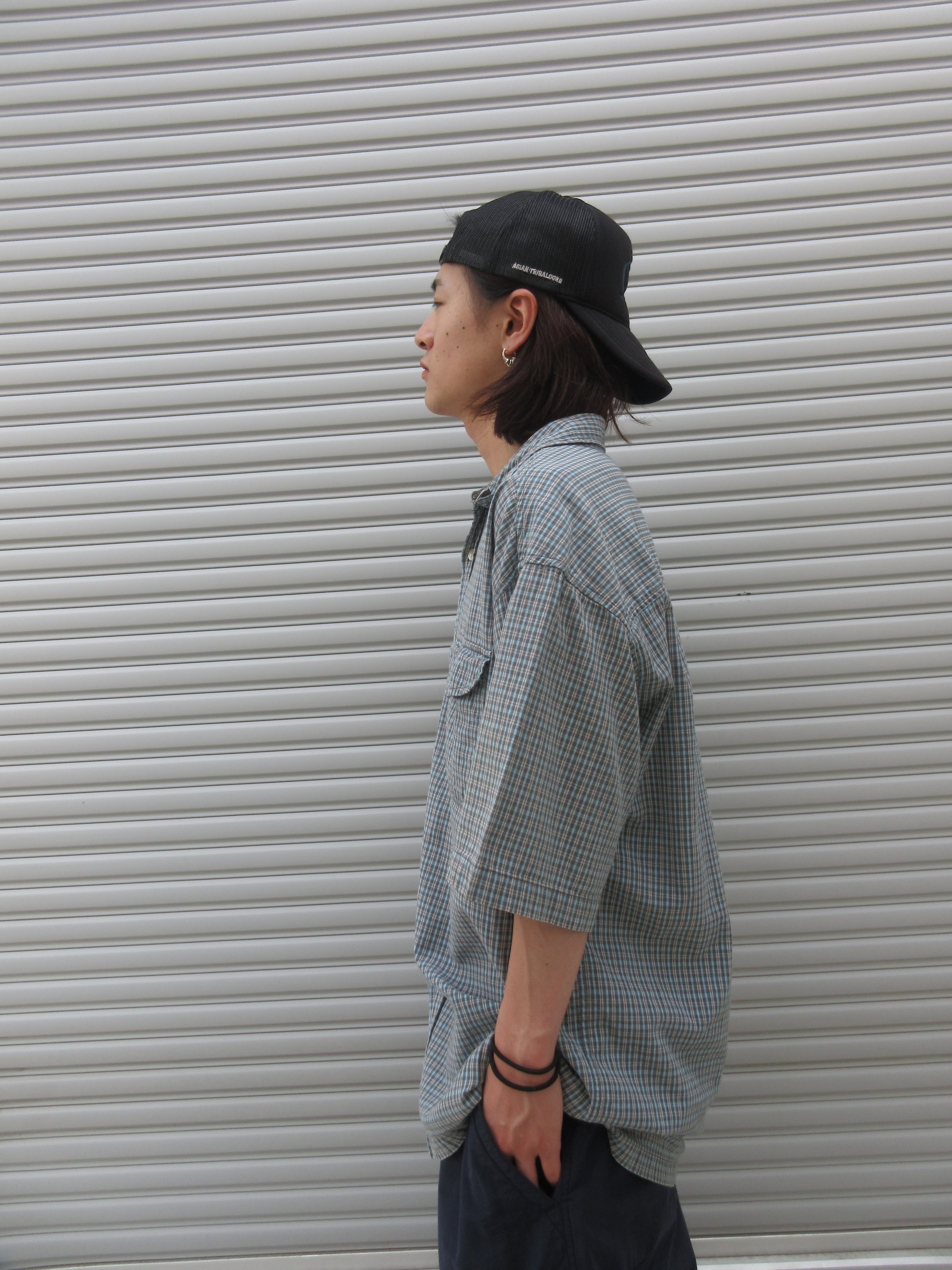 00s Anchor Blue Check S/S Shirts