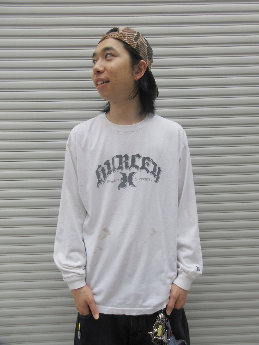 00s HURLEY Logo Graphic L/S Tee