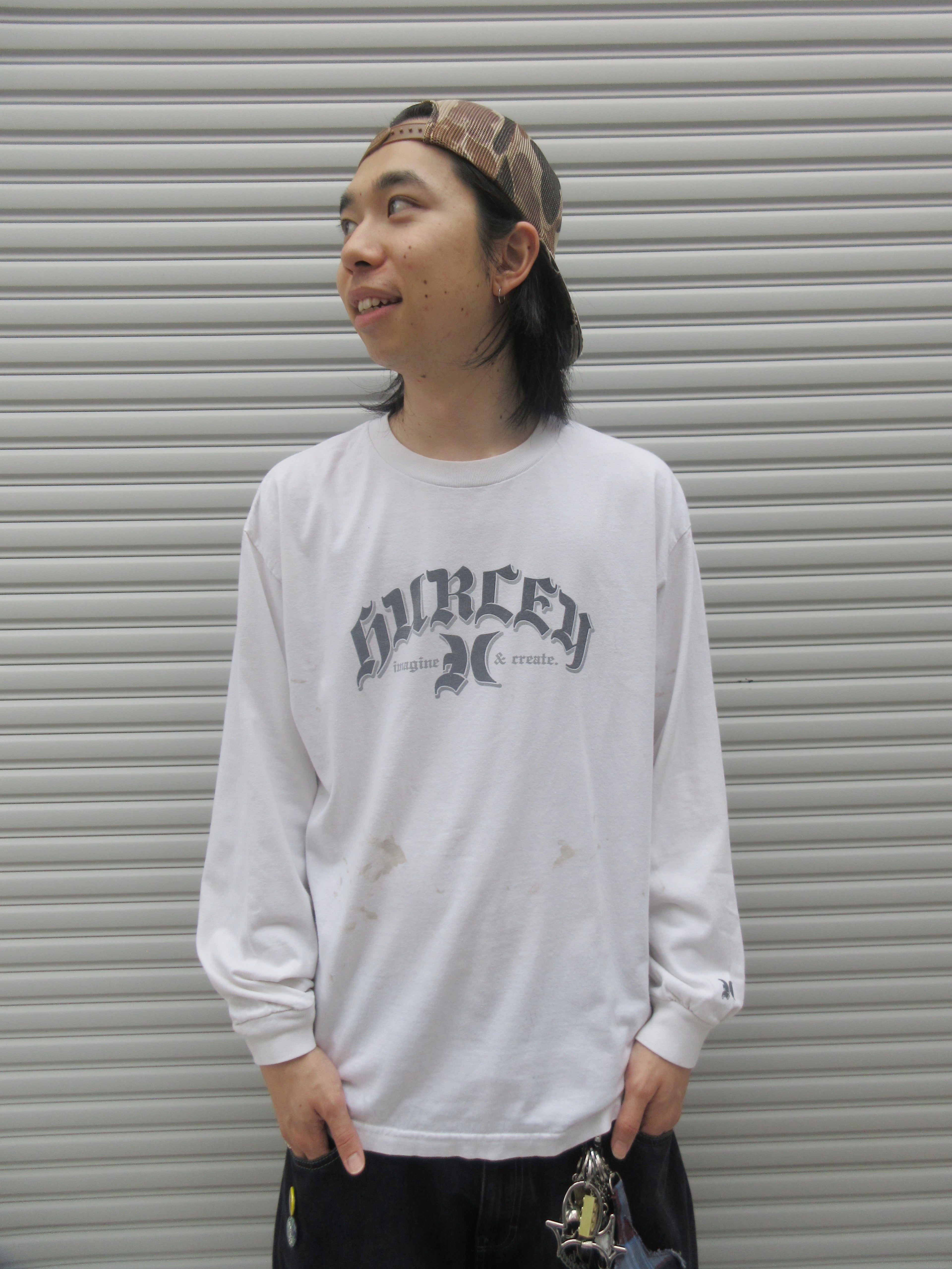 00s HURLEY Logo Graphic L/S Tee