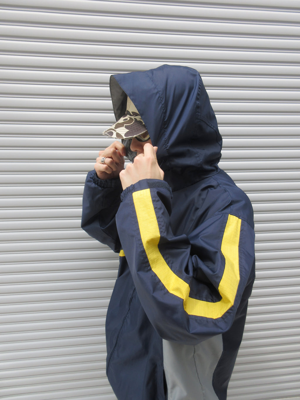 00s NO BOUNDARIES Design Nylon Jacket