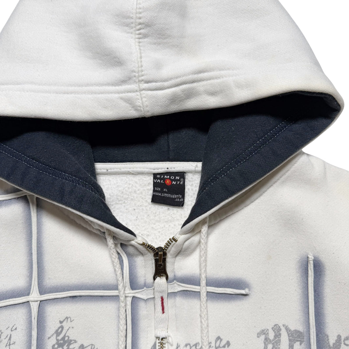 00s SIMON VALENTE Design Zipup Hoodie