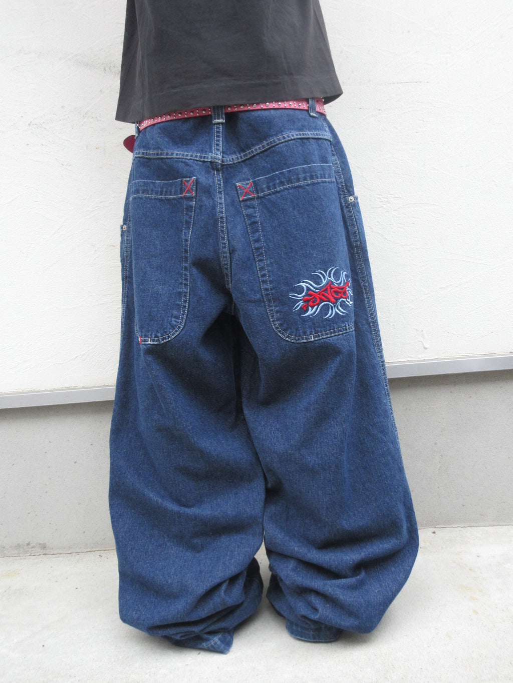 90~00s JNCO JEANS Logo Embroidered Hyper Baggy Denim