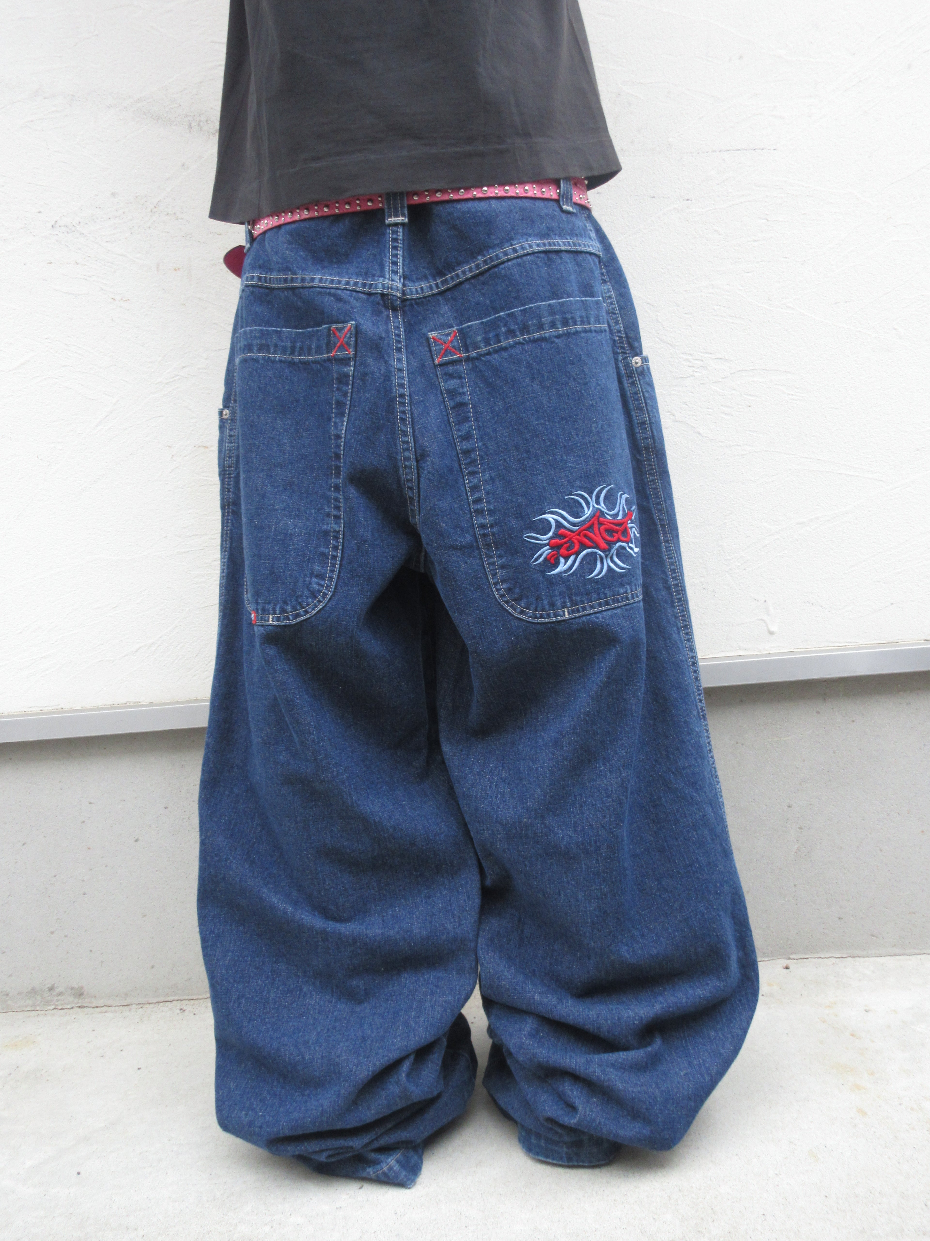 90~00s JNCO JEANS Logo Embroidered Hyper Baggy Denim