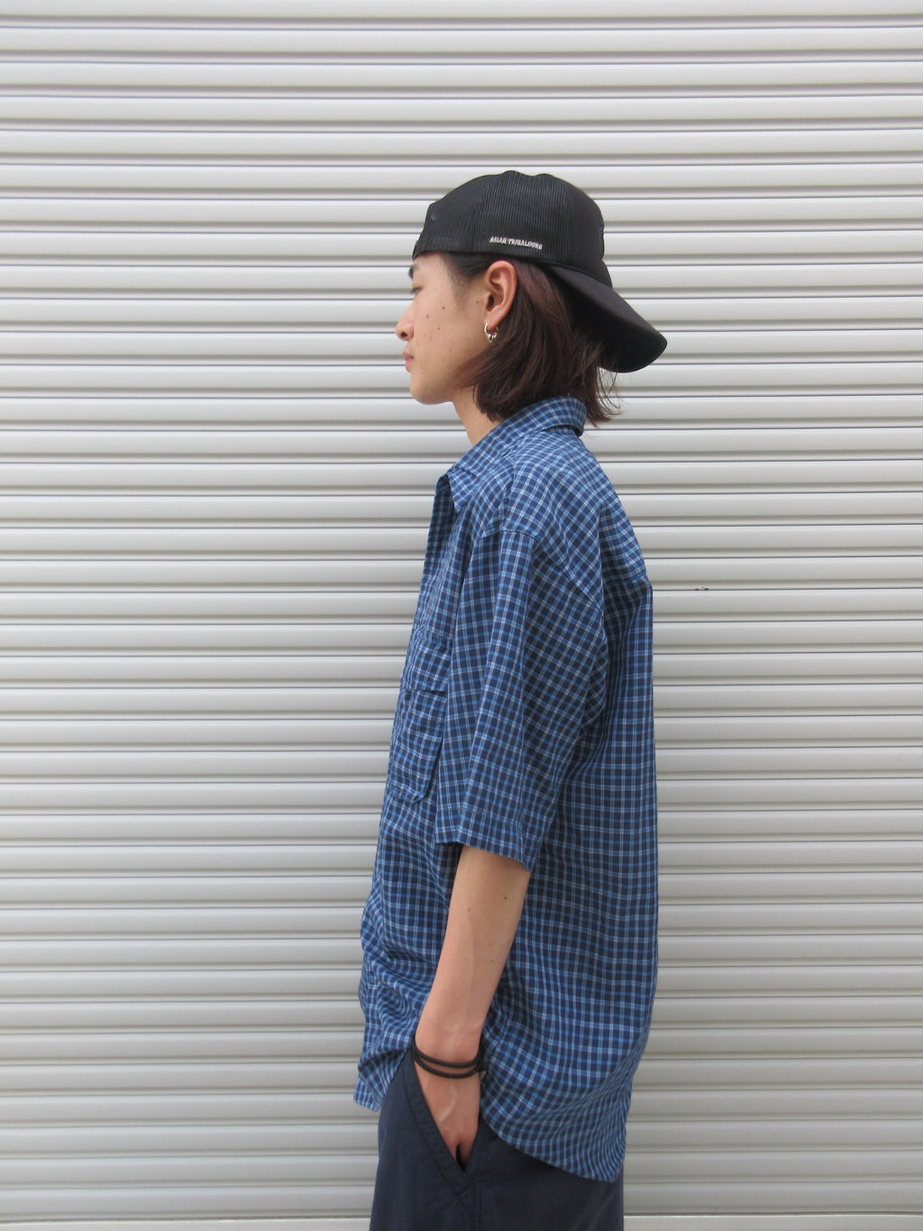 00s Anchor Blue Check S/S Shirts