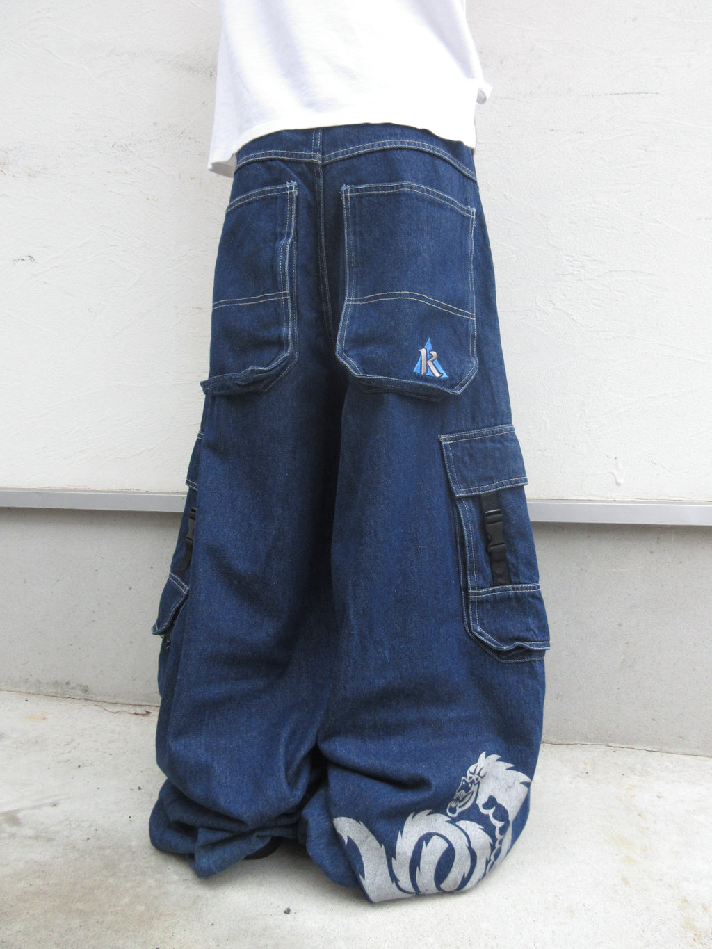 90~00s KIK WEAR Super Baggy Rave Pants