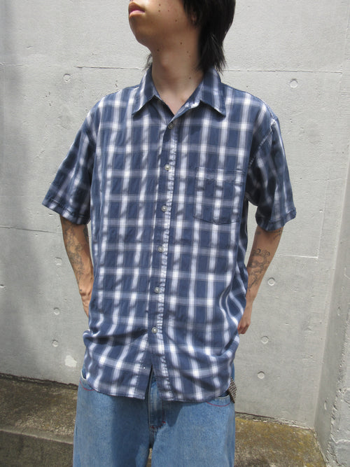 00s Anchor Blue Check S/S Shirts