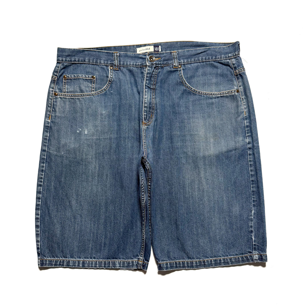 00s Anchor Blue BAGGY Denim Shorts