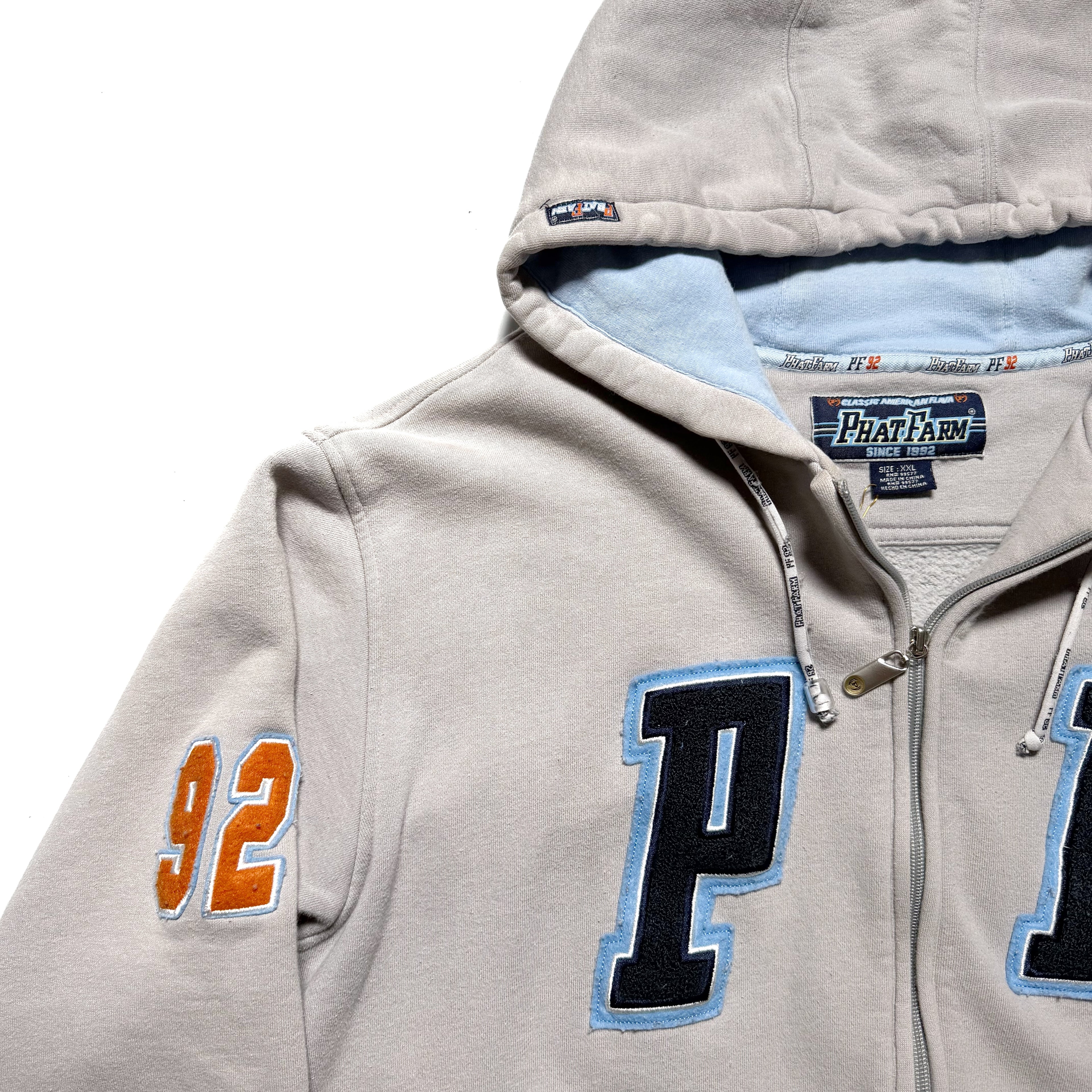 00s PHAT FARM Logo Design Zip Hoodie