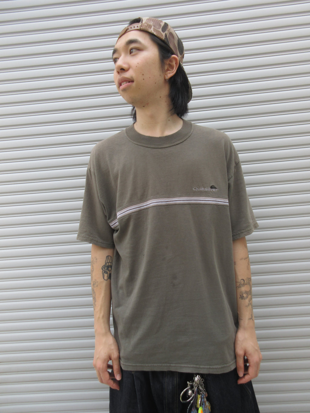 90~00s QUIKSILVER Design Logo Tee