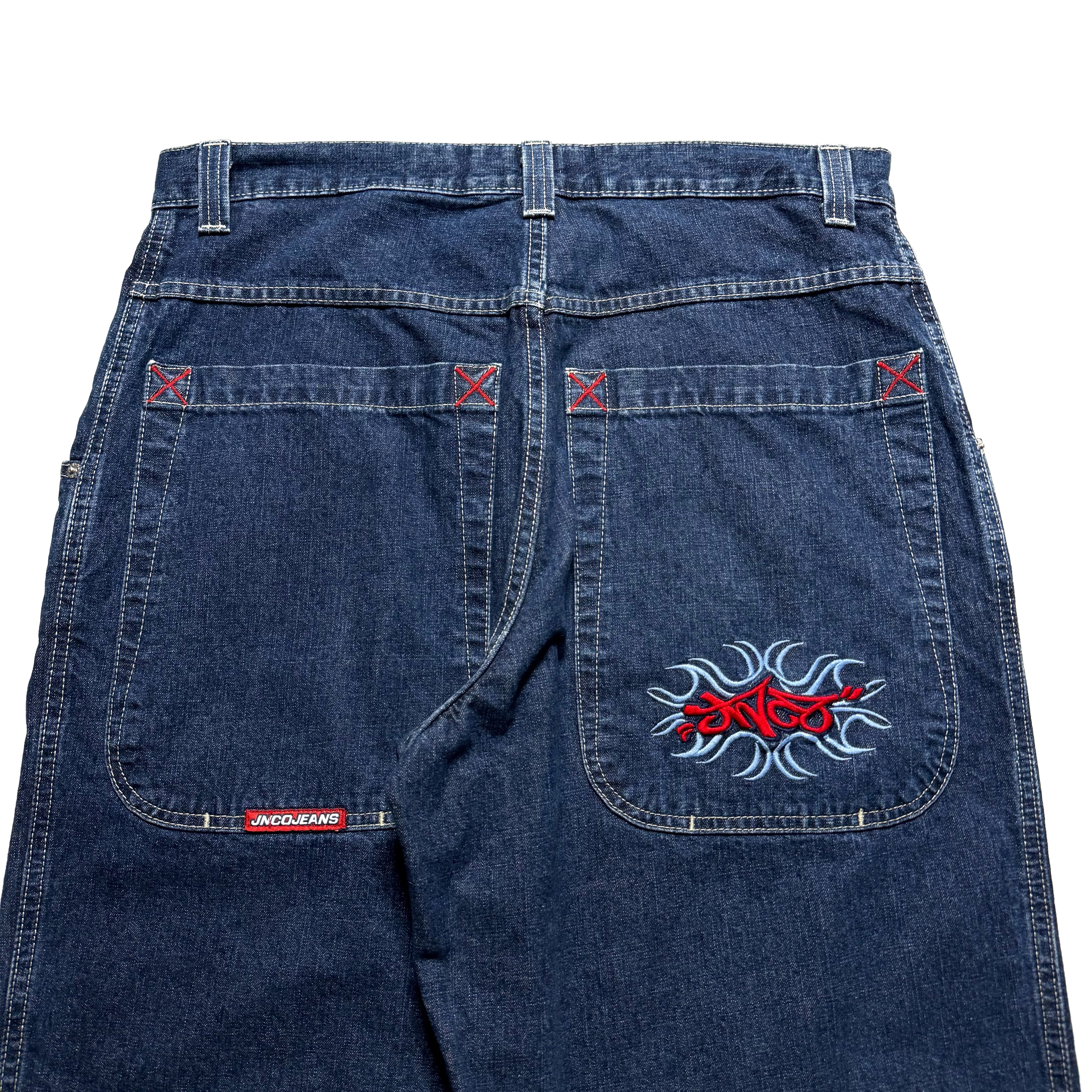 90~00s JNCO JEANS Logo Embroidered Hyper Baggy Denim