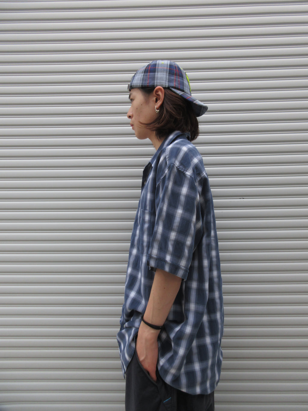 00s Anchor Blue Check S/S Shirts