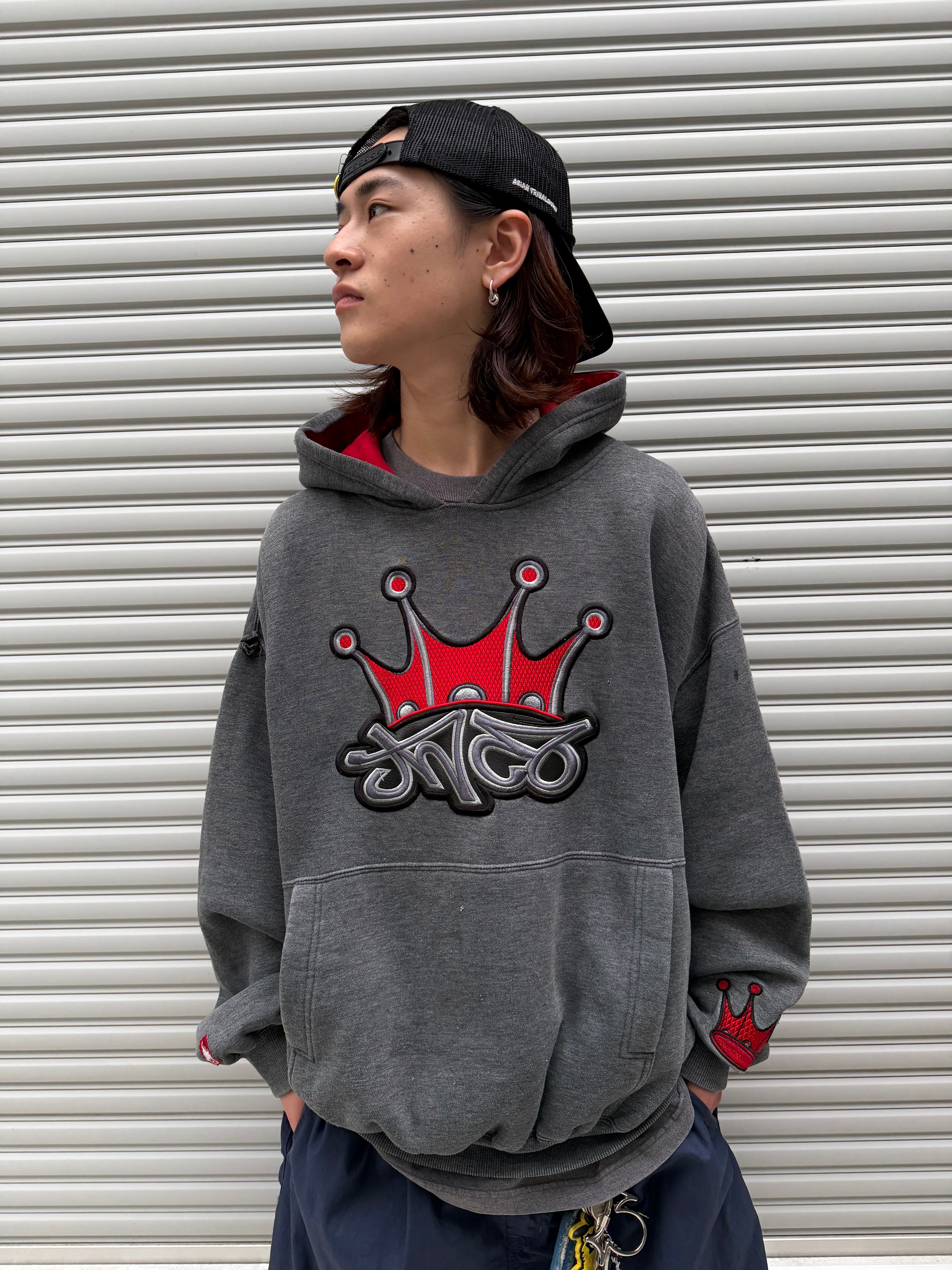 00s JNCO JEANS Crown Logo Hoodie