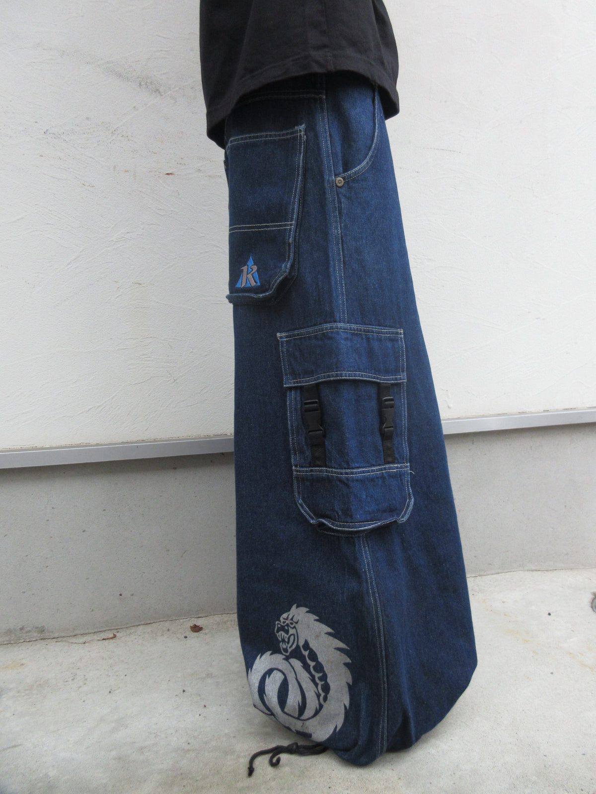 90~00s KIK WEAR Super Baggy Rave Pants