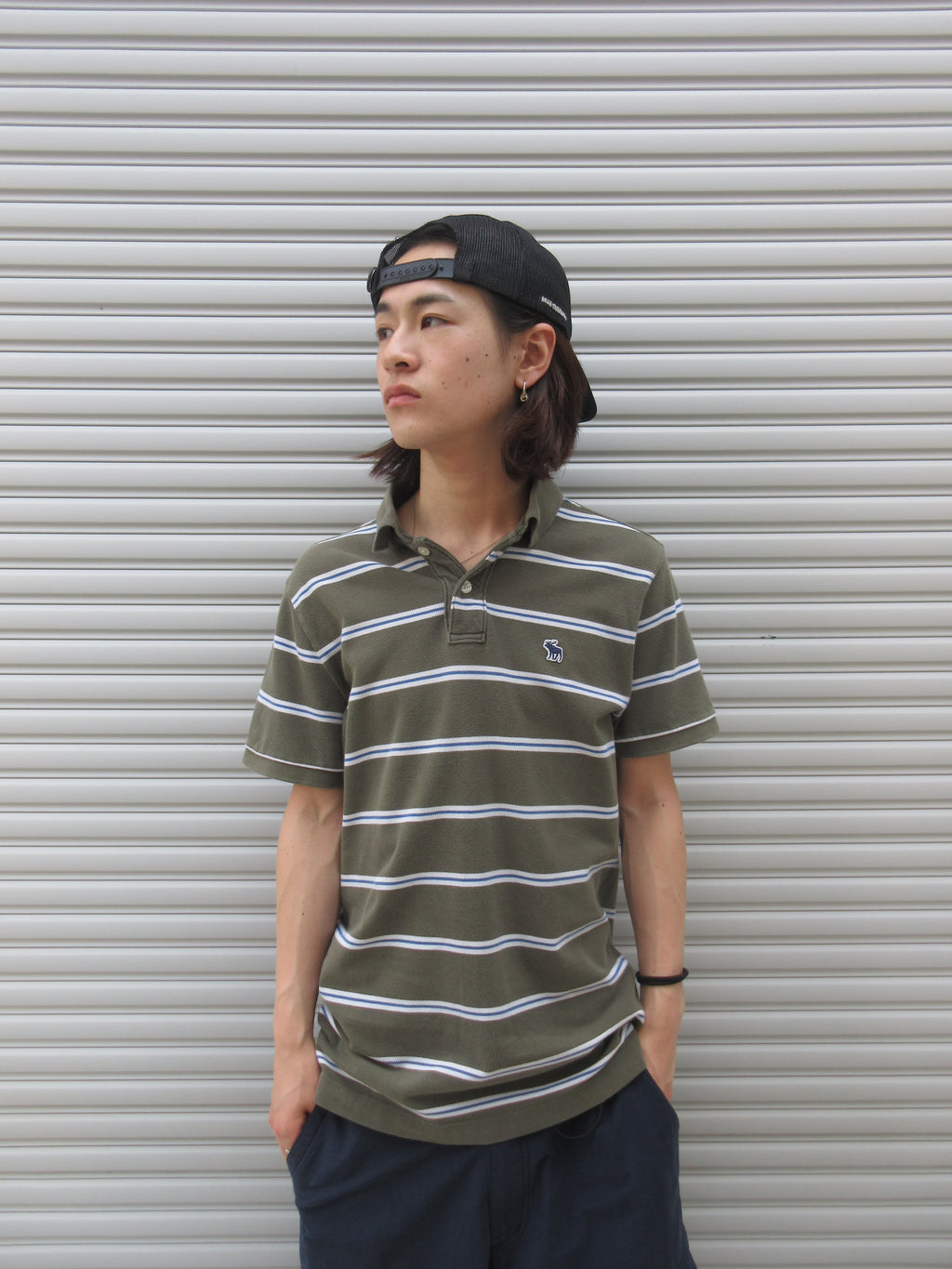 00s Abercrombie&Fitch Border Polo Shirts