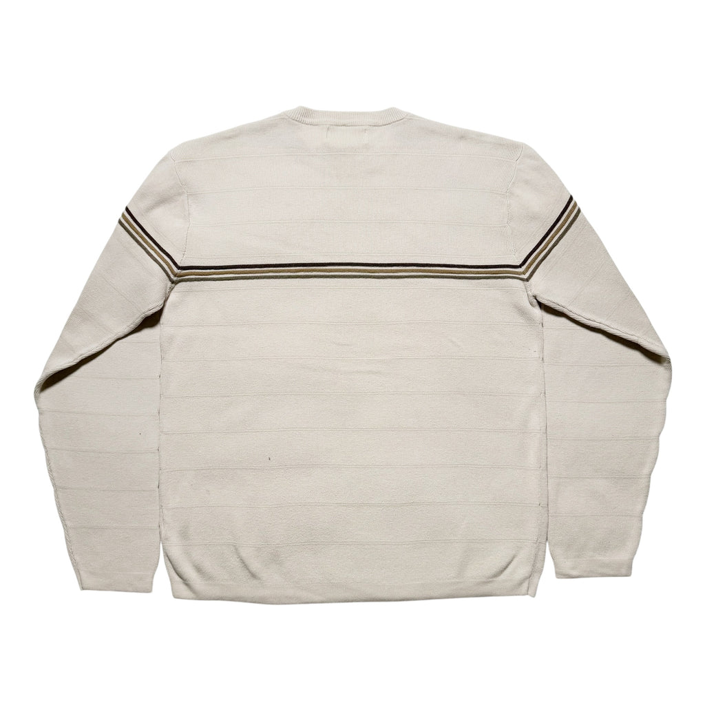 00s ROUTE66 Border Lining Knit Sweater