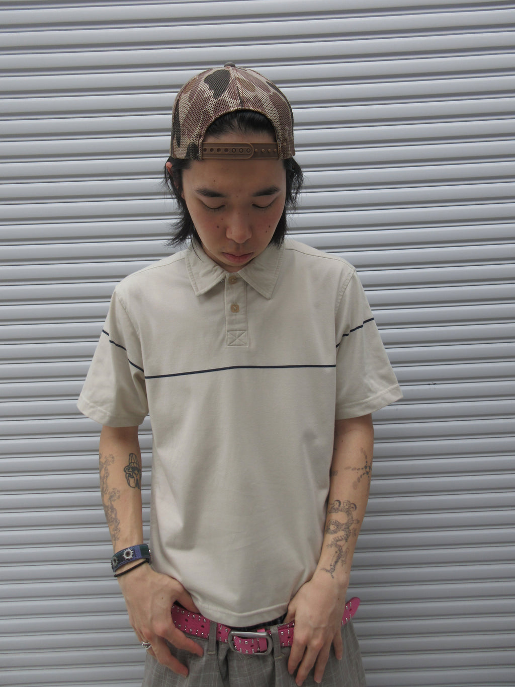 00s VANS Lining Polo Shirts