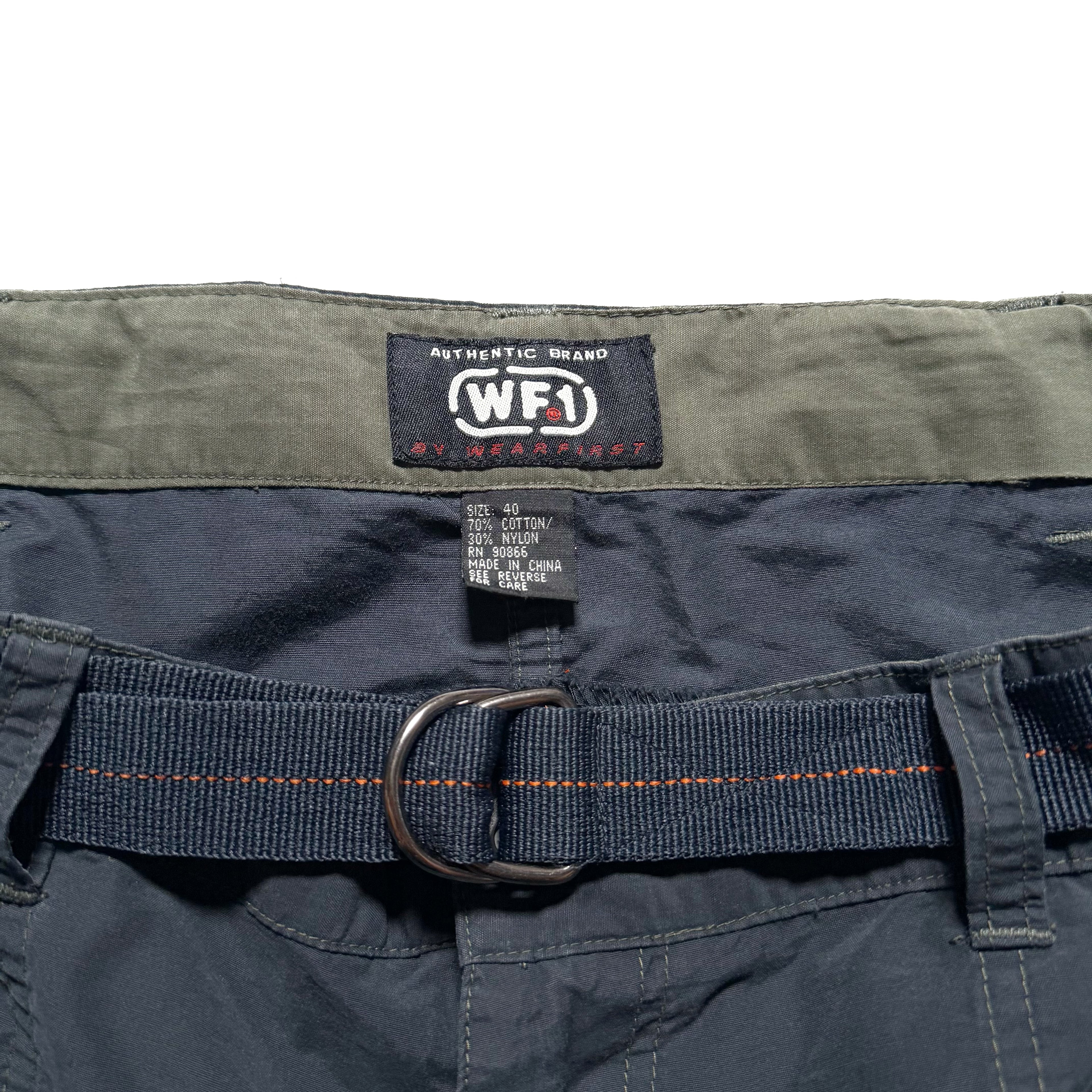 00s WEAR FIRST Super Baggy Convertible Cropped Shorts