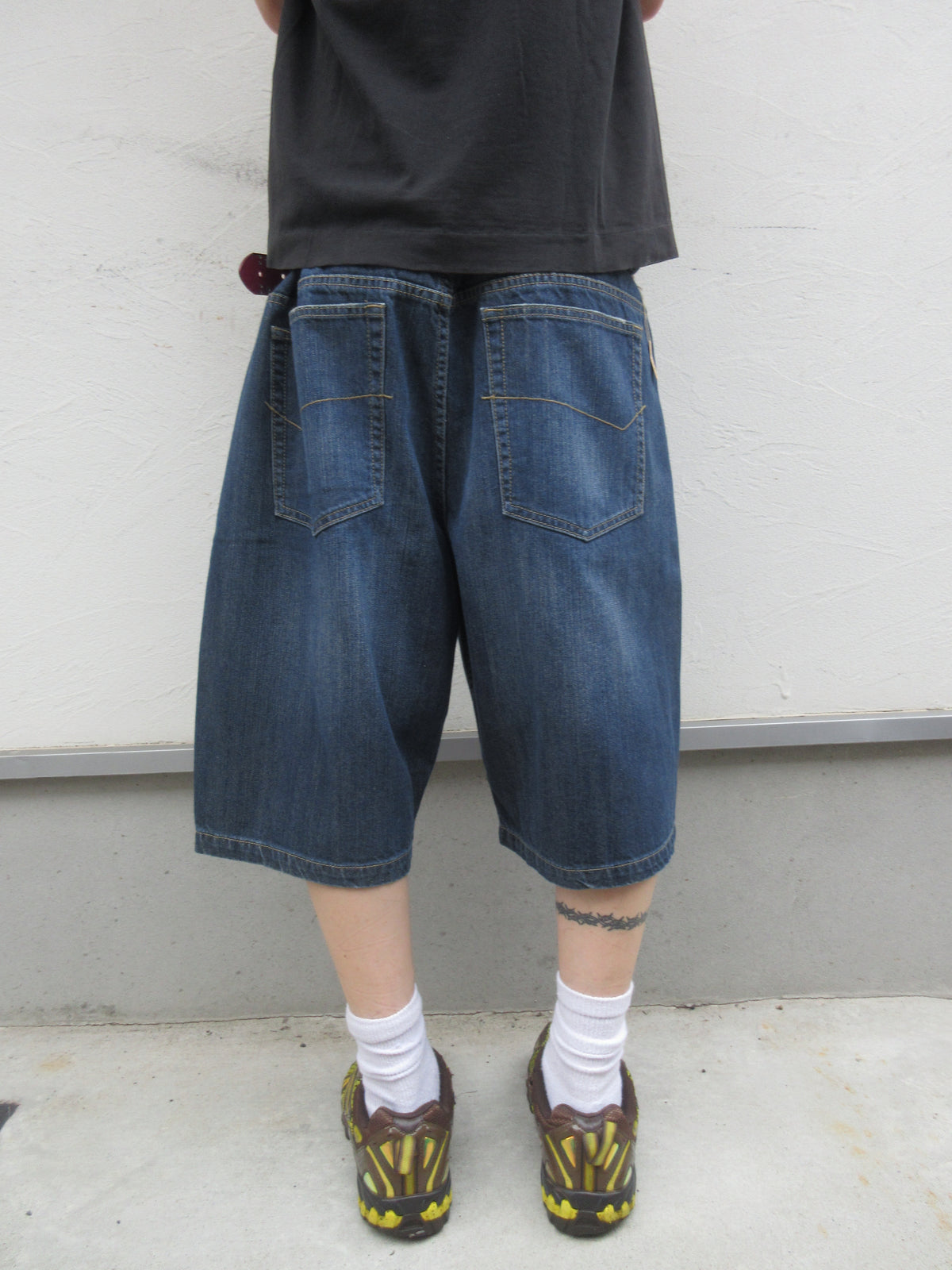 00s Anchor Blue BAGGY Denim Shorts