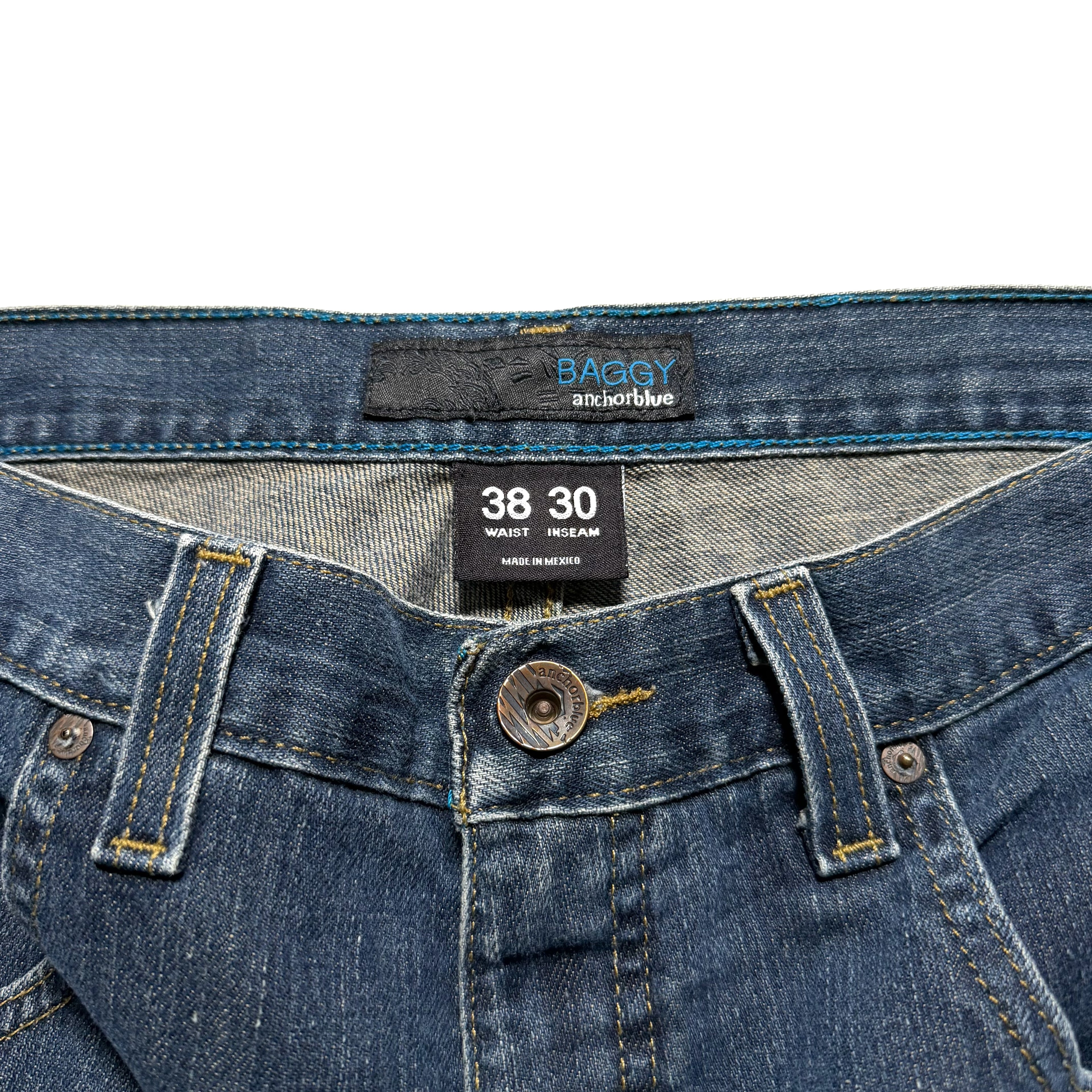 00s Anchor Blue BAGGY Denim