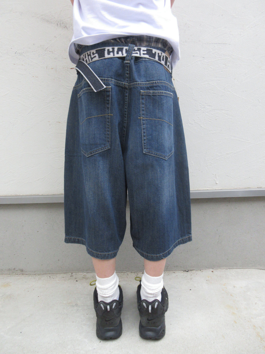 00s Anchor Blue BAGGY Denim Shorts