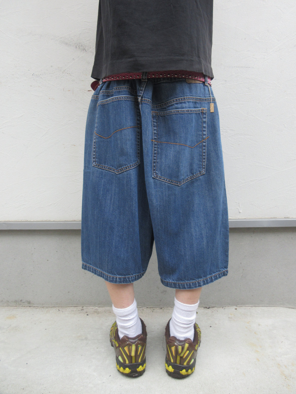 00s Anchor Blue BAGGY Denim Shorts