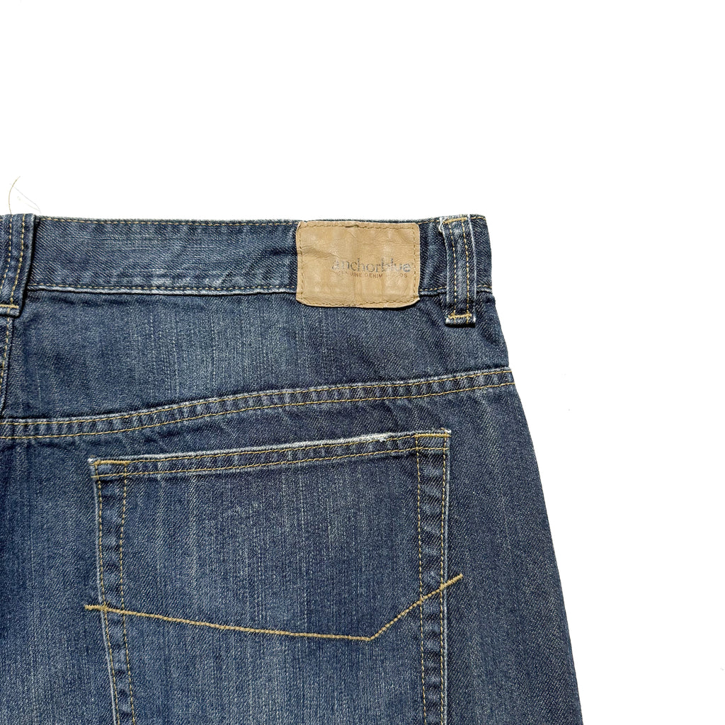 00s Anchor Blue BAGGY Denim Shorts